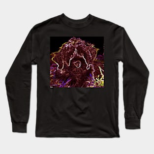 Abstract Portuguese Water Dog Long Sleeve T-Shirt